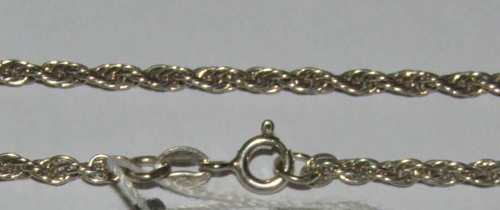 Серебряная цепь с плетением Кордовое (28954167) 0