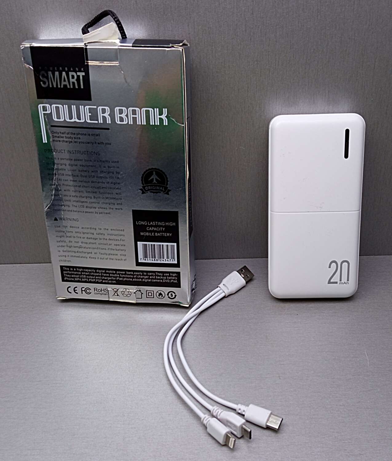Powerbank Smart NY-83210 20000 mAh White 7