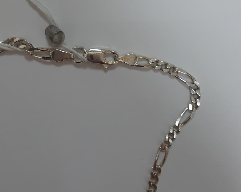 Серебряная цепь с плетением Картье (30515849) 2