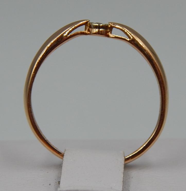 Кольцо из красного золота с бриллиантом (-ми) (32199997) 3