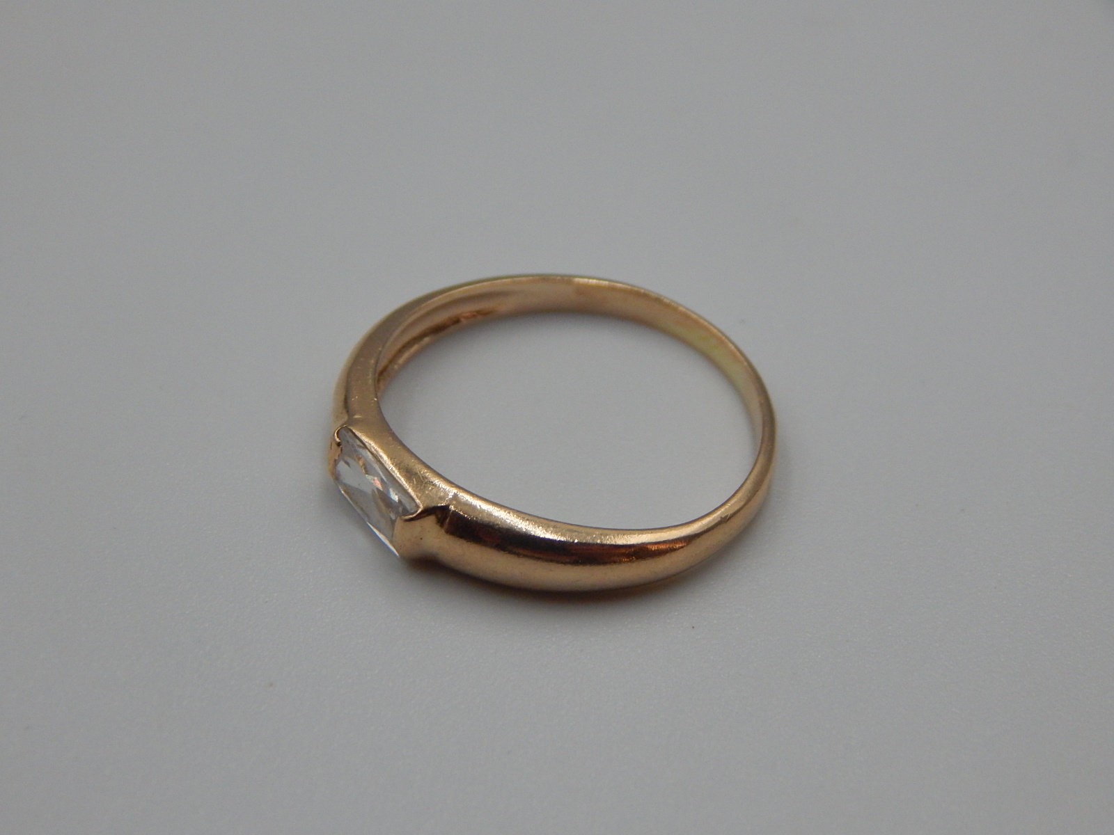 Кольцо из красного золота с цирконием (32272827) 4