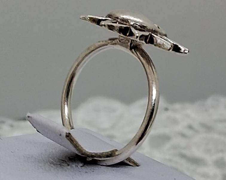 Серебряное кольцо с цирконием (33667075) 5