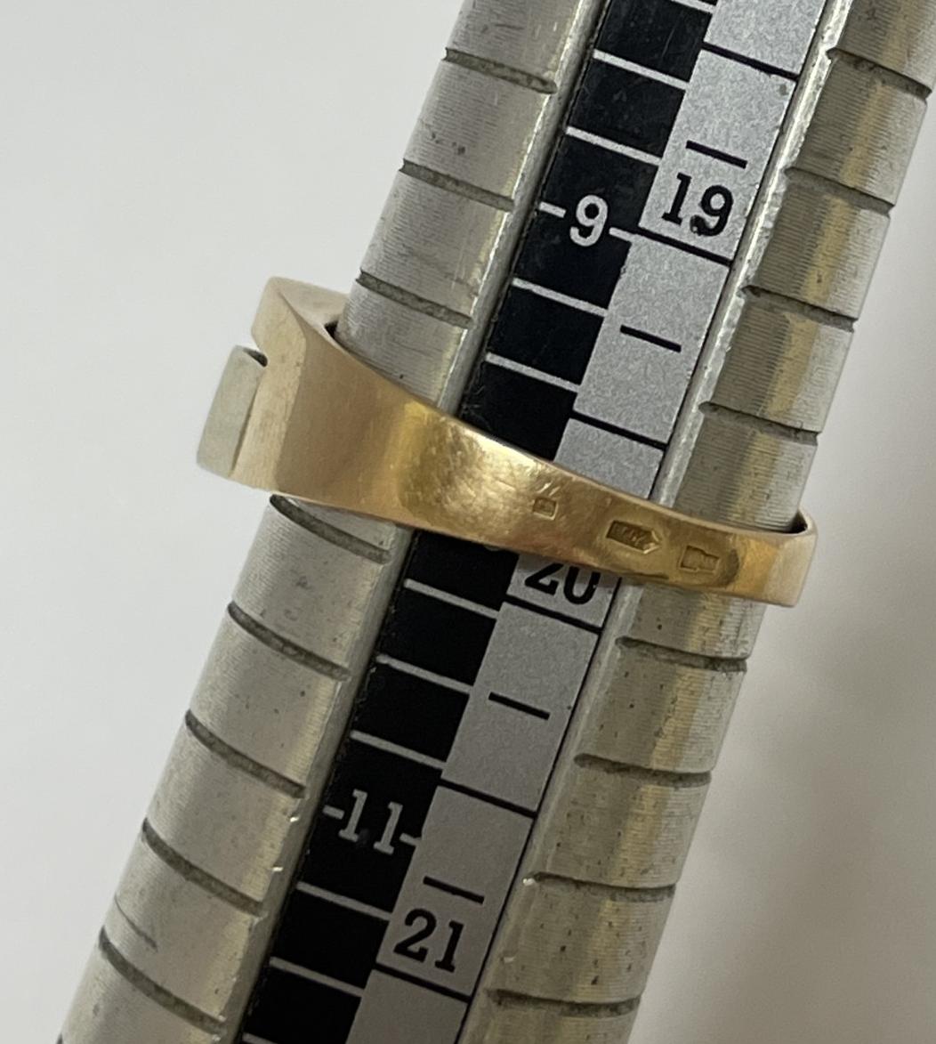 Перстень из красного и белого золота с цирконием (33250904) 2