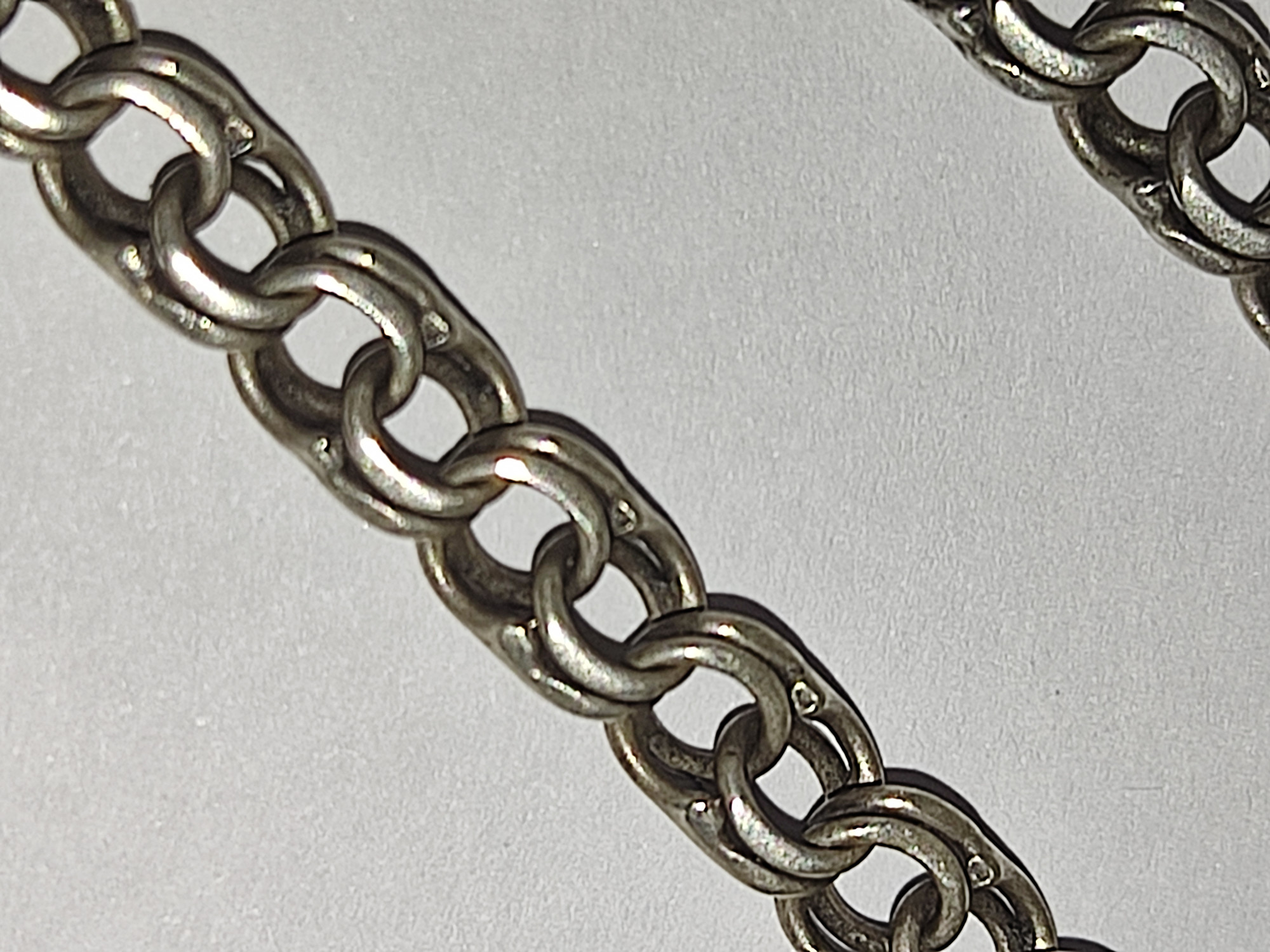 Серебряная цепь с плетением Бисмарк (33504038) 2