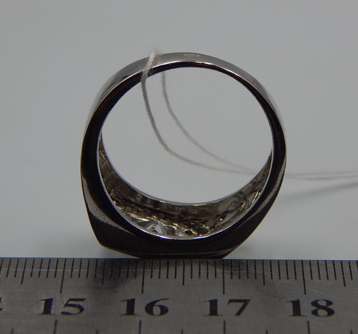 Серебряный перстень с цирконием (33008868) 3