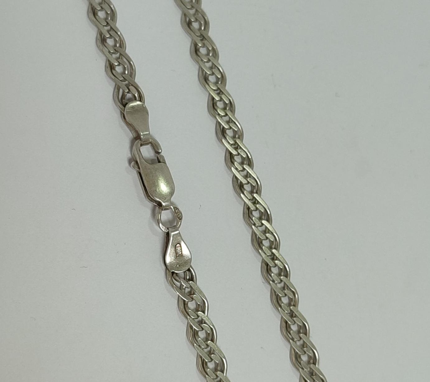 Срібний ланцюг із плетінням Нонна (33783091) 0