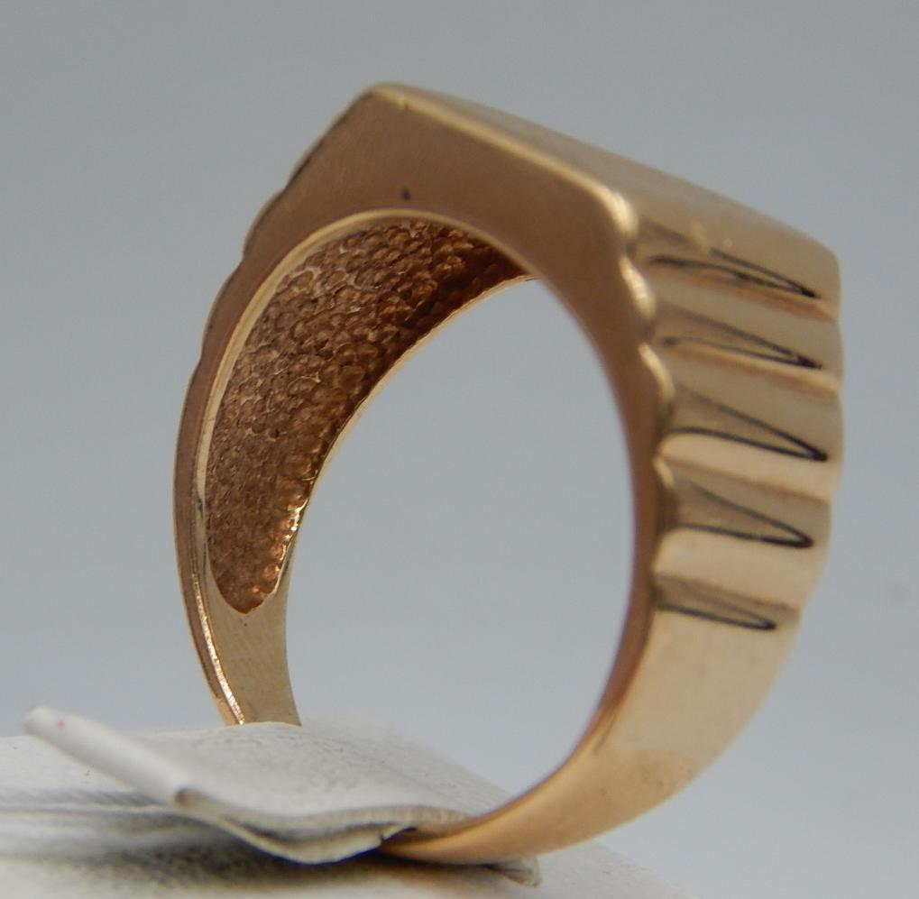 Перстень из красного и белого золота с цирконием (32288989) 3
