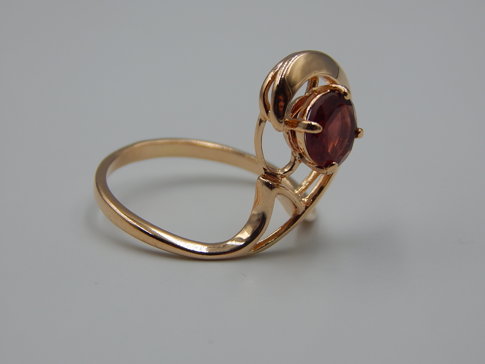 Кольцо из красного золота с цирконием (33693703)  2