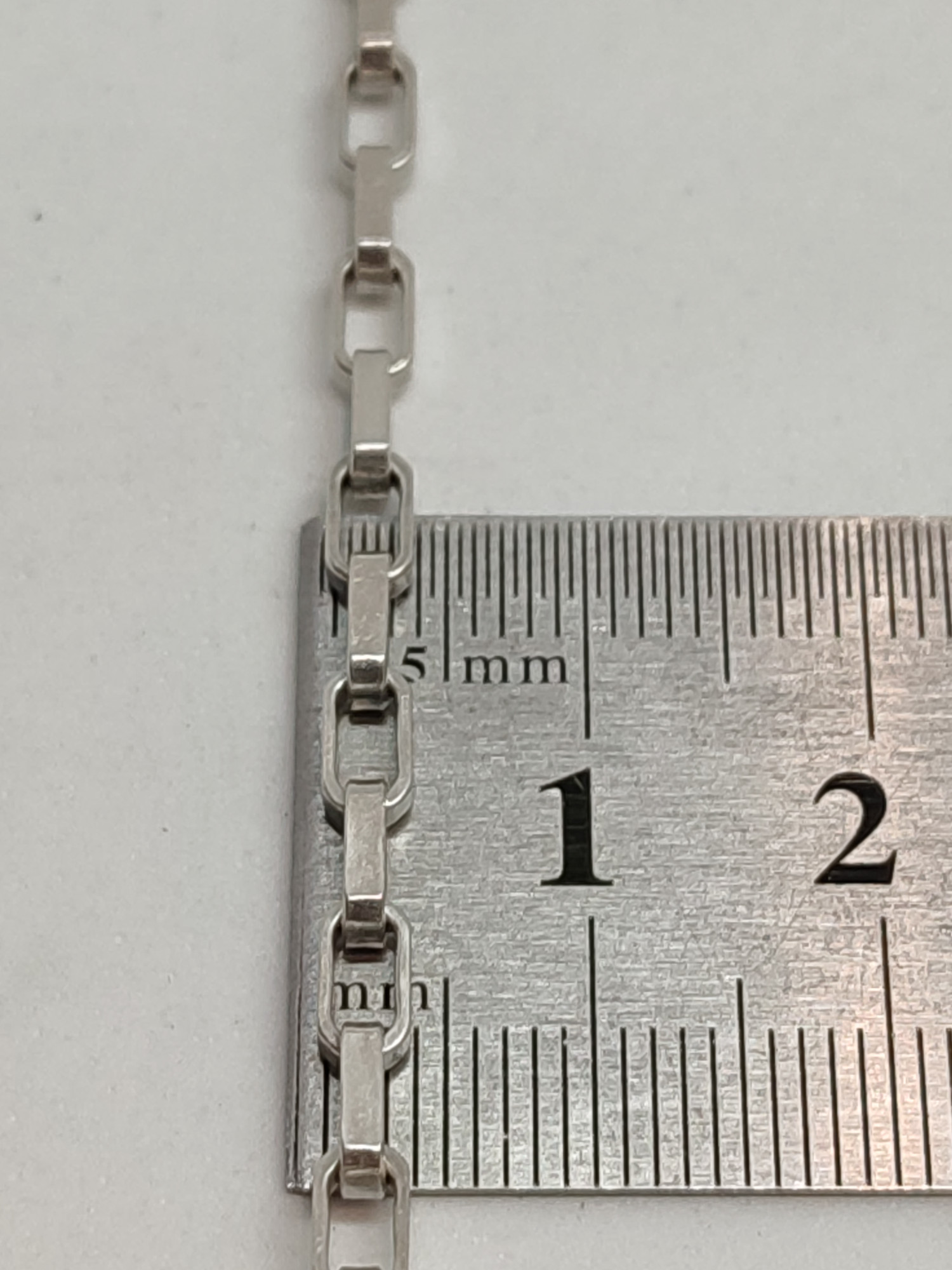 Срібний ланцюг з плетінням Якірне (29010319) 1