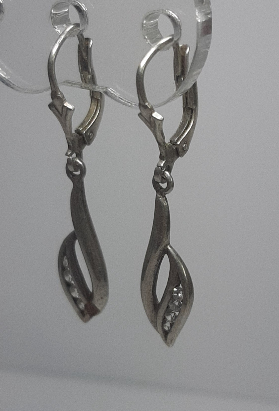 Серебряные серьги с цирконием (31014858) 1
