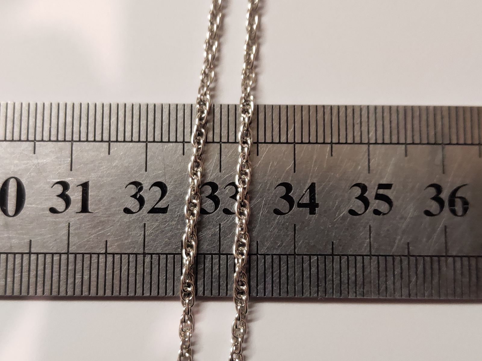 Серебряная цепь с плетением Кордовое (30609923) 2