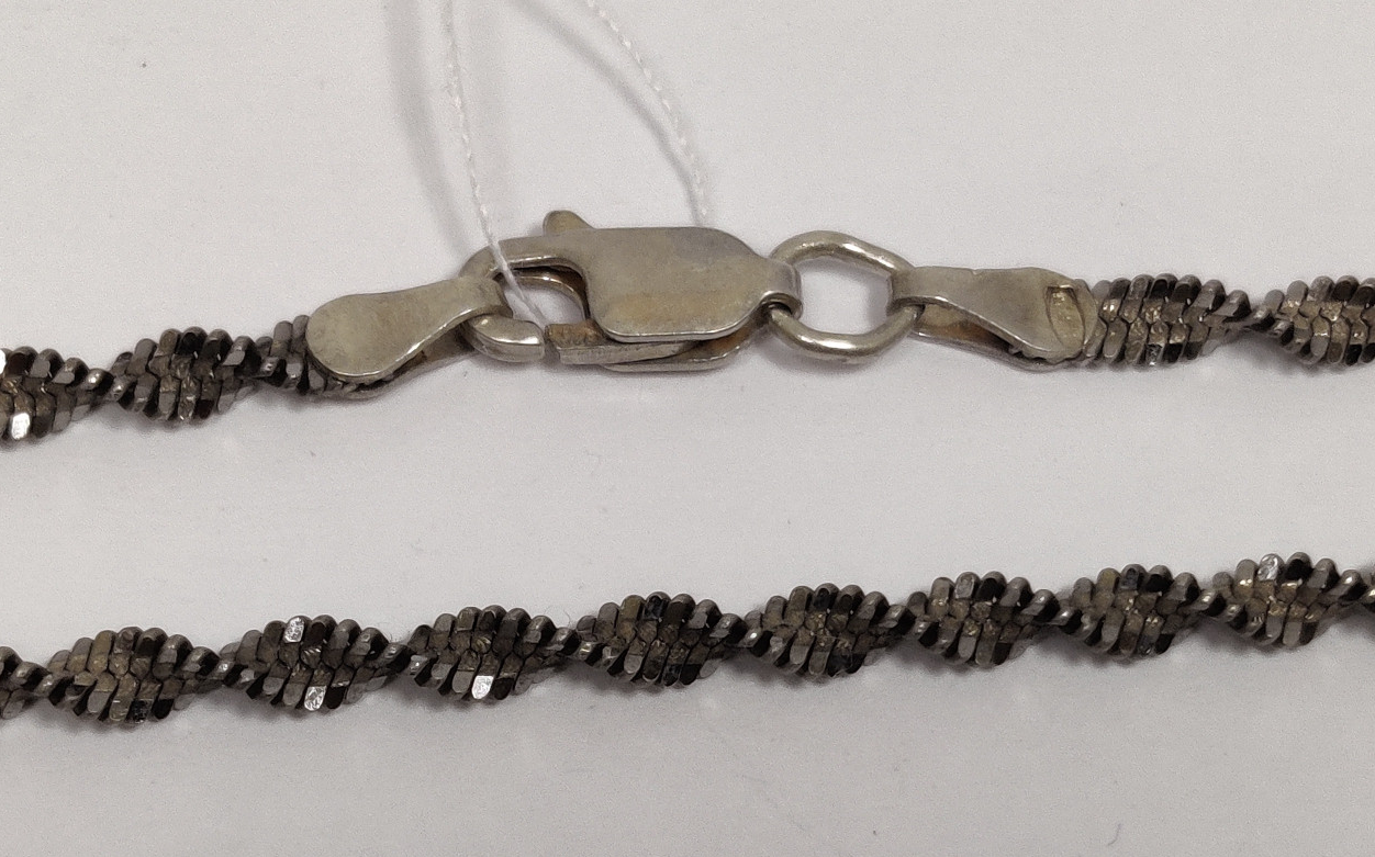 Серебряная цепь с плетением Фантазийное (33607298) 0