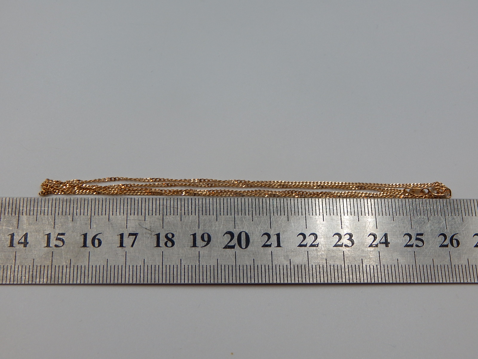 Ланцюжок з червоного золота з плетінням панцирное (32060195) 3