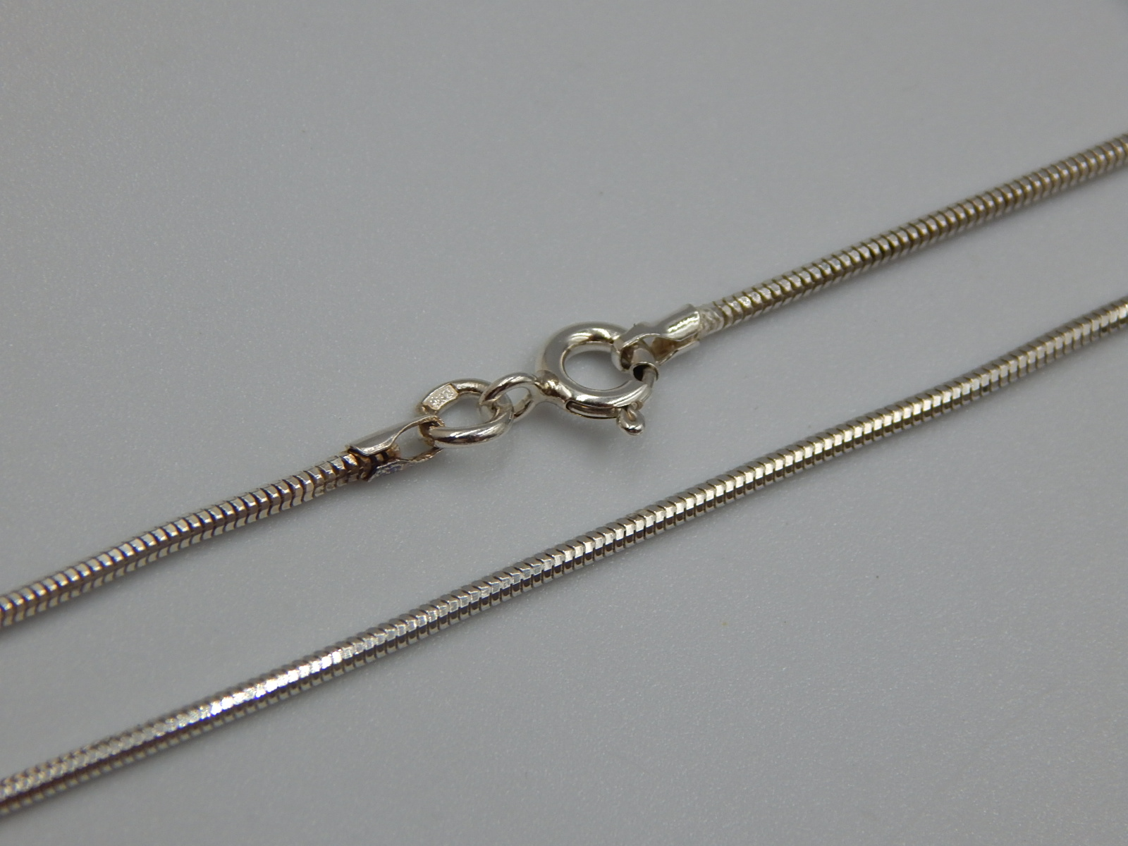 Серебряная цепь с плетением Снейк (31376038) 0