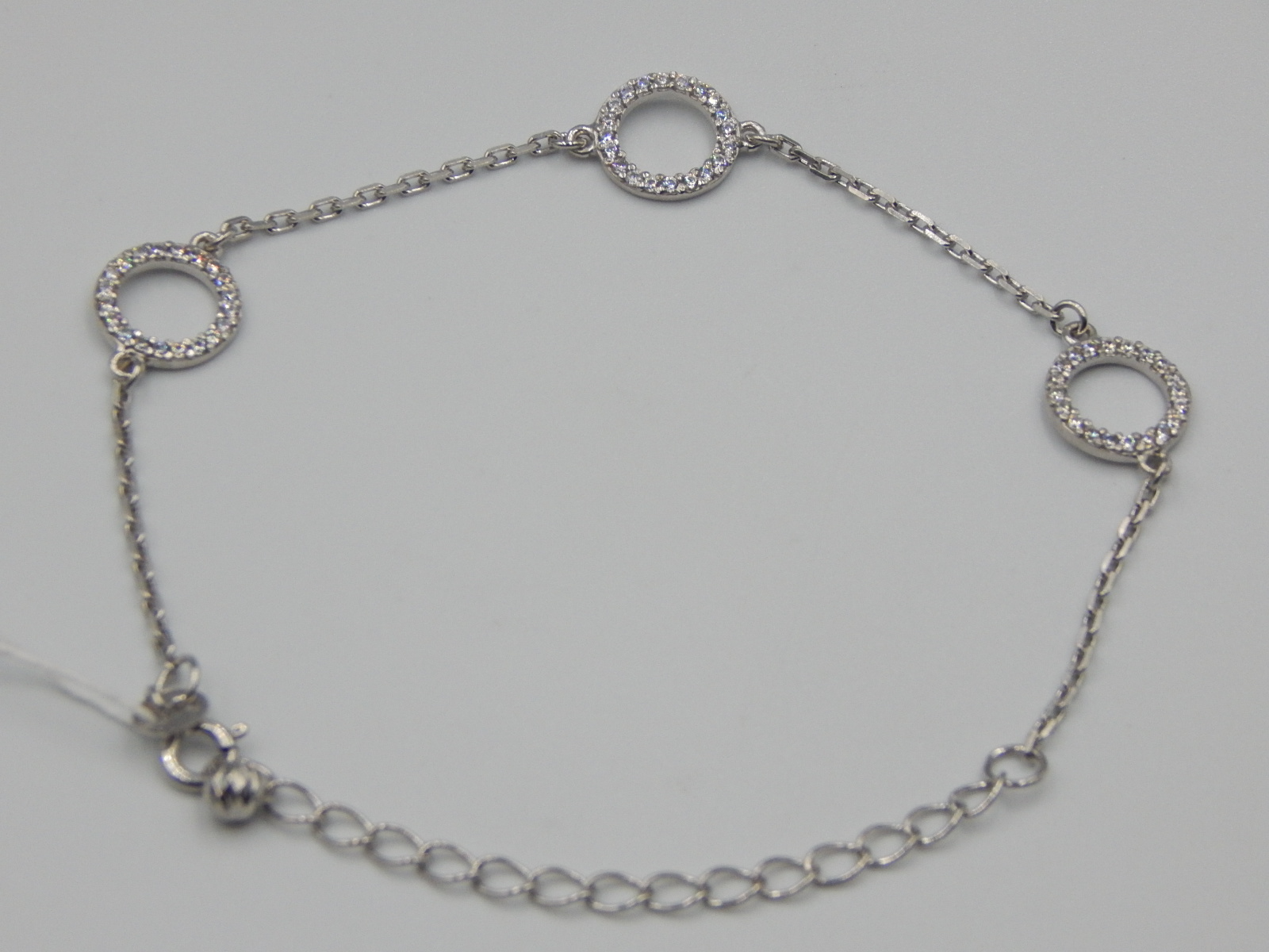 Срібний браслет із цирконієм (31954858) 0