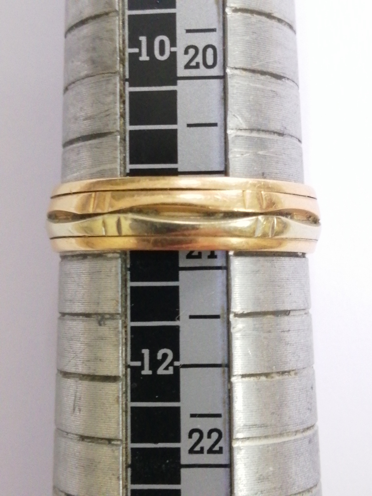 Обручальное кольцо из красного и белого золота (33930217)  2