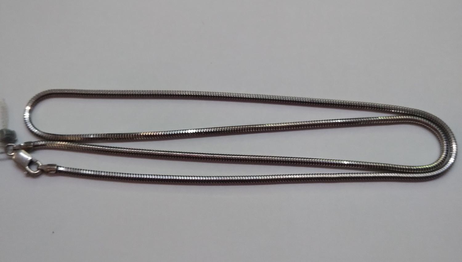 Серебряная цепь с плетением Снейк (30515200) 1