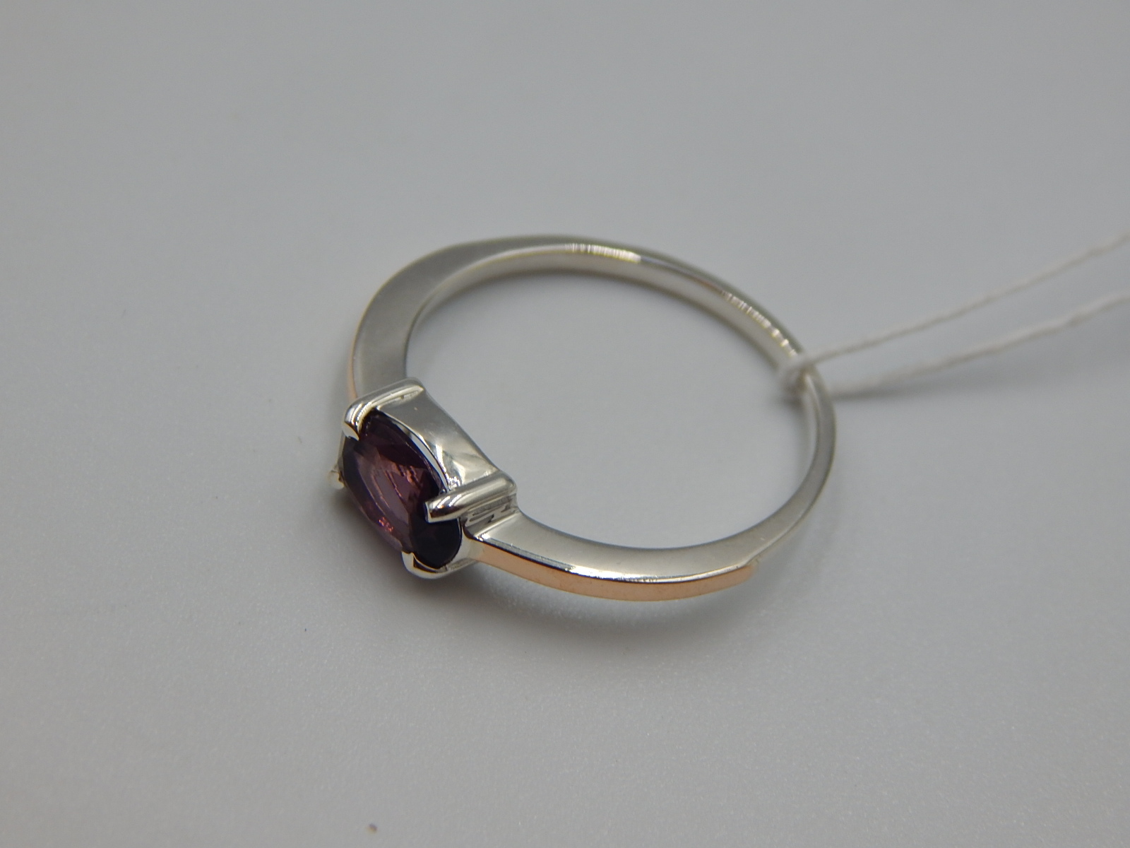 Серебряное кольцо с позолотой и цирконием (31764293) 1