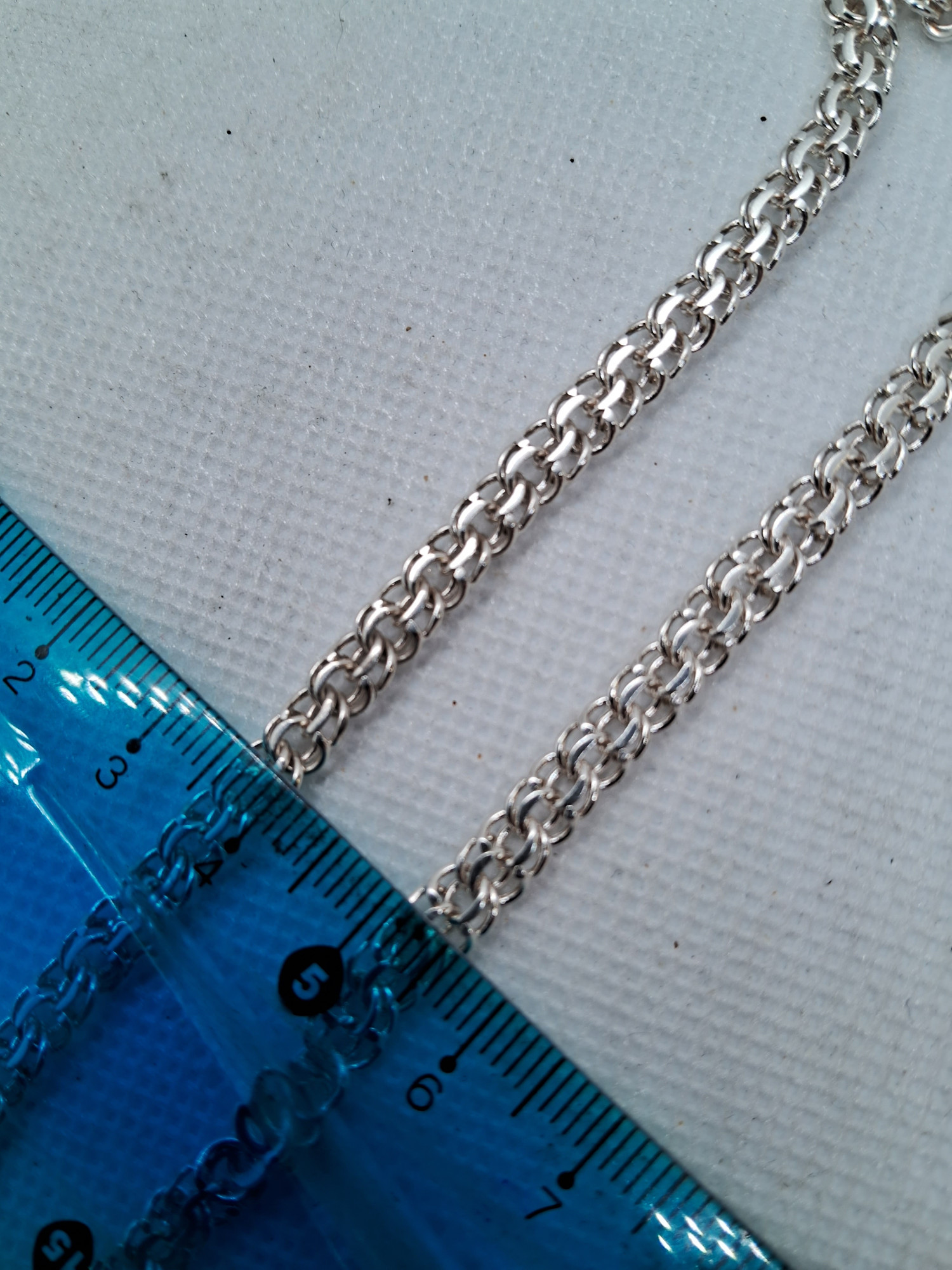Срібний ланцюг із плетінням Бісмарк (32494822) 3