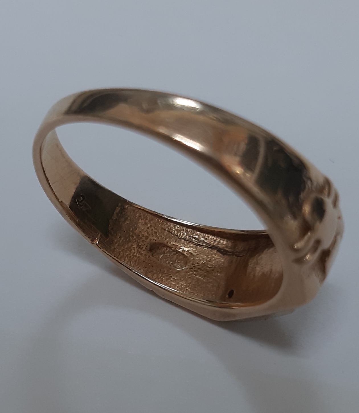 Перстень з червоного та білого золота з цирконієм (32321550) 6