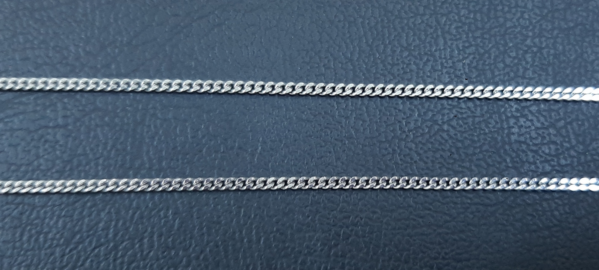 Серебряная цепь с плетением панцирное (30598603) 2