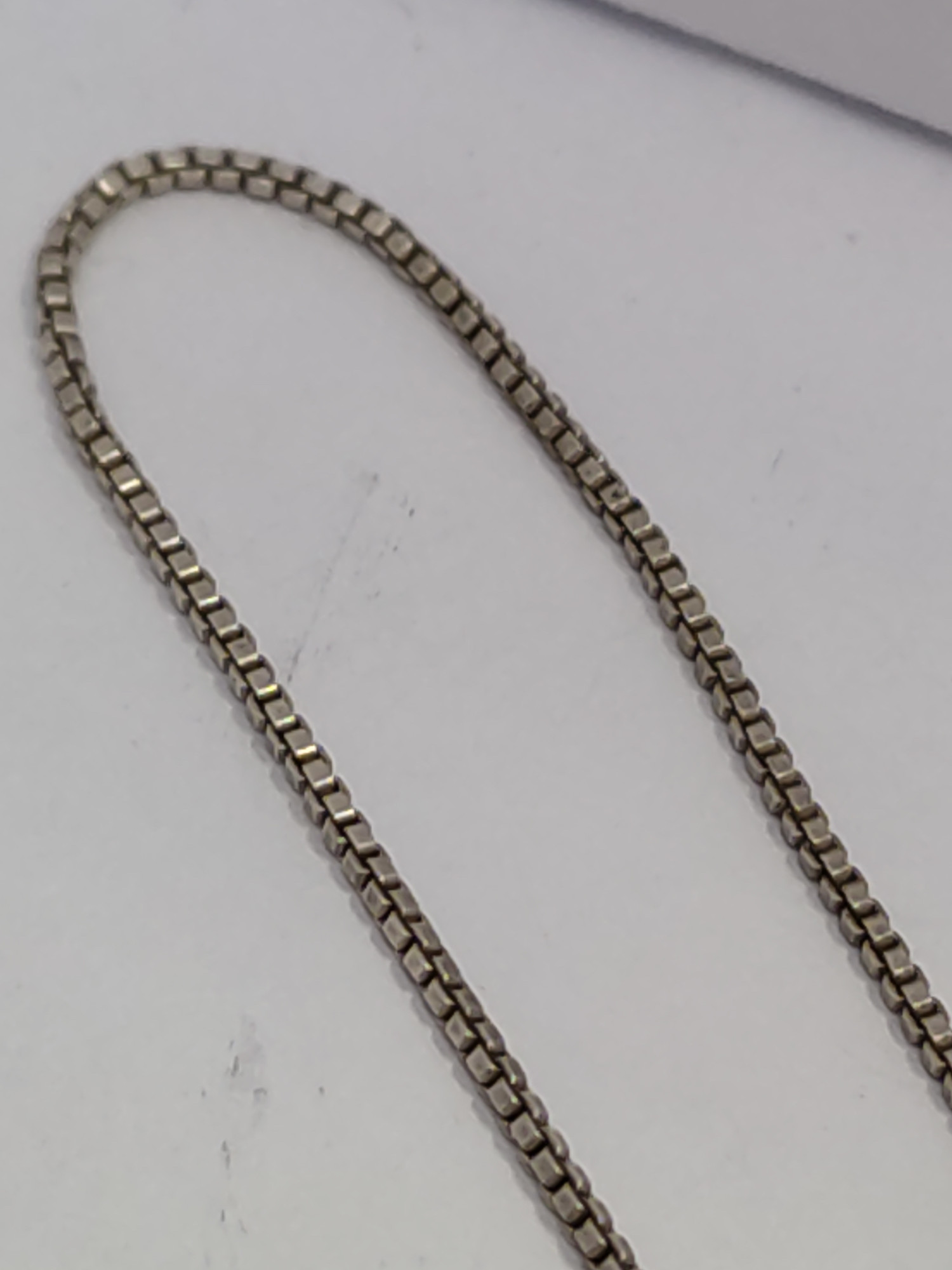Серебряная цепь с плетением Венецианское (33750897) 1