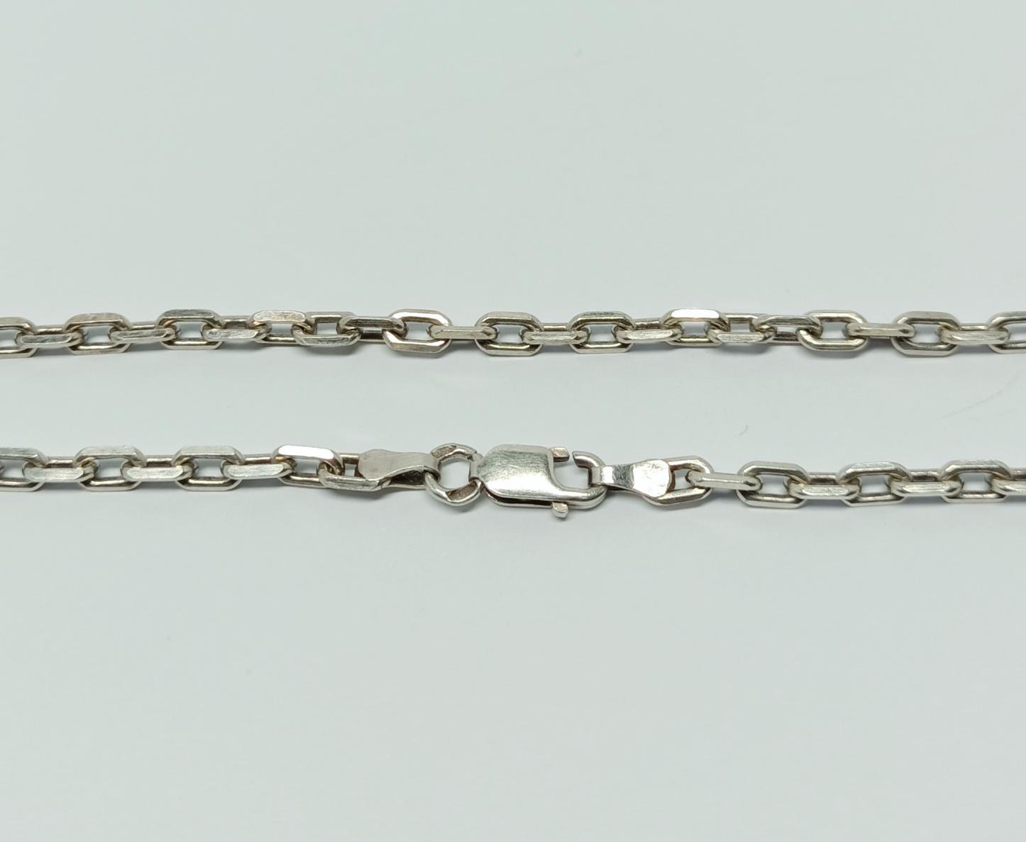 Серебряная цепь с плетением Якорное (33518345) 0
