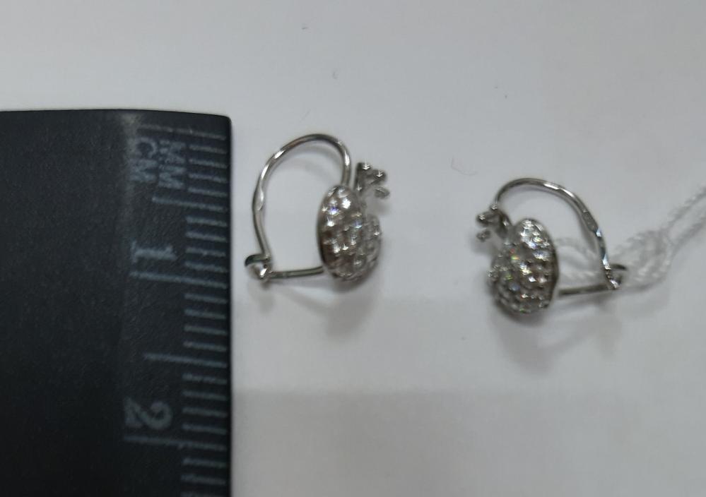 Срібні сережки з цирконієм (29075804) 1