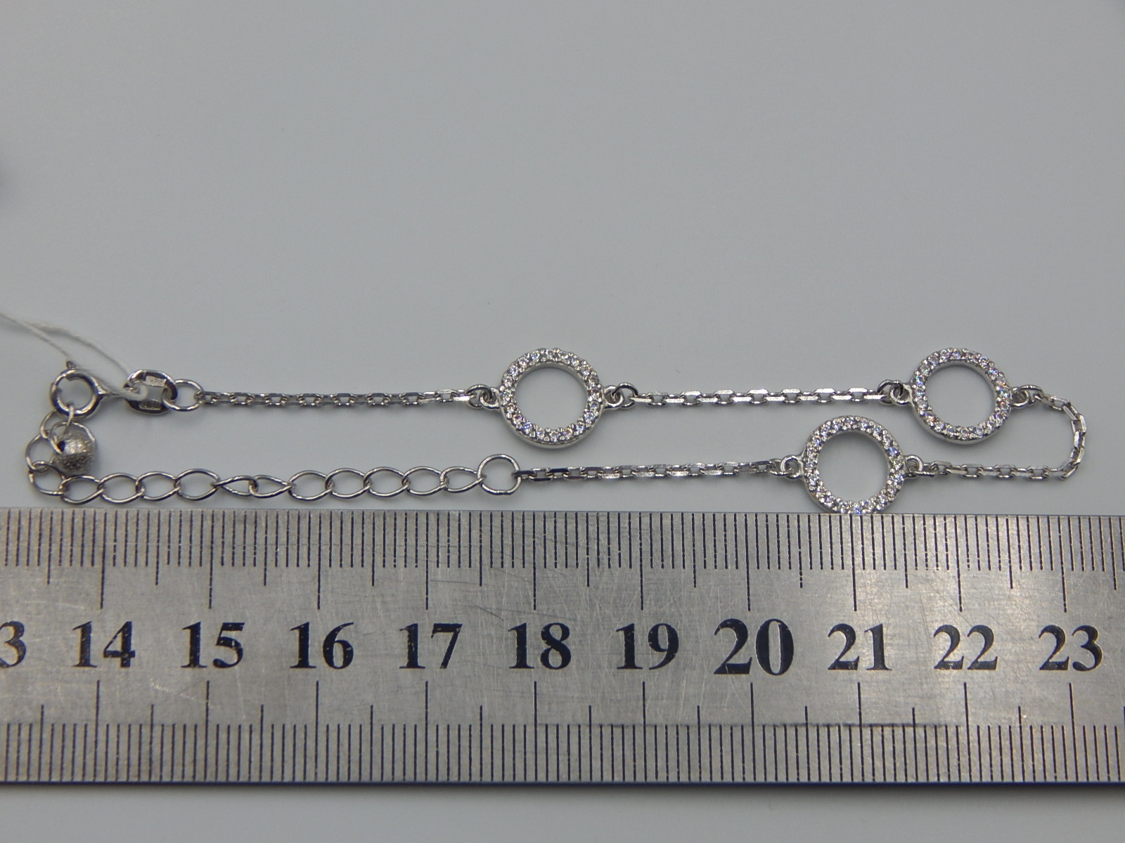 Срібний браслет із цирконієм (33238730) 3
