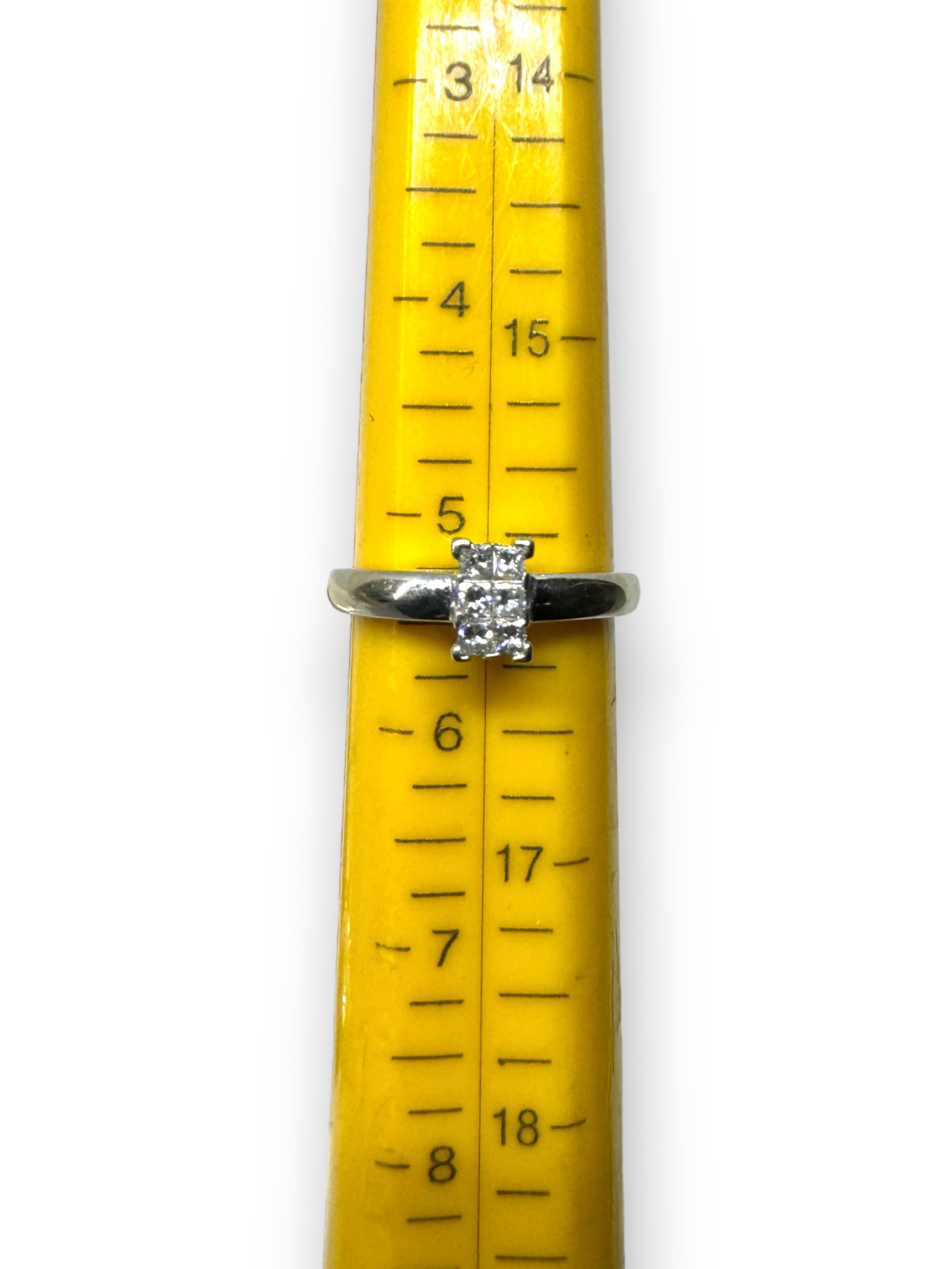 Кольцо из белого золота с бриллиантом (-ми) (32705502)  3
