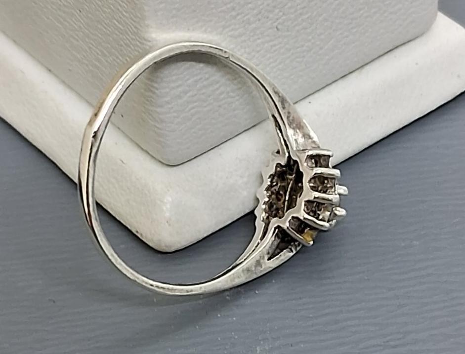 Серебряное кольцо с цирконием (32473356) 5
