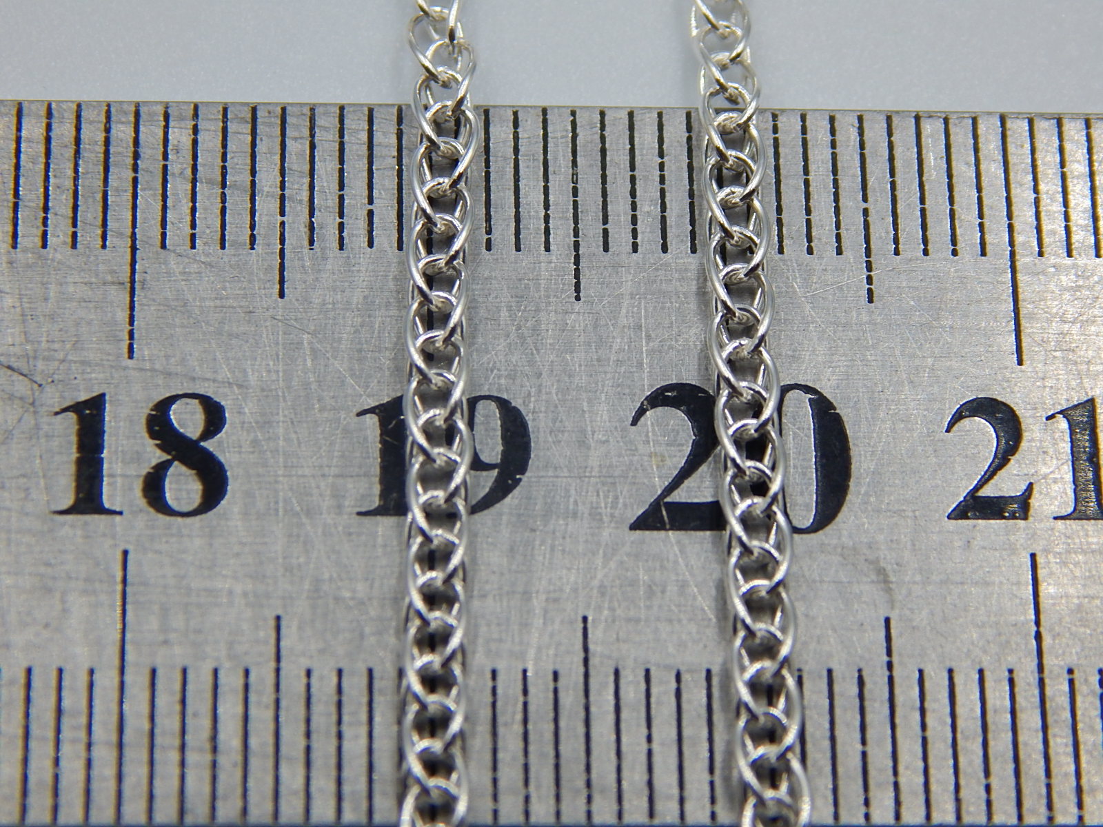 Серебряная цепь с плетением Колосок (33496303) 2