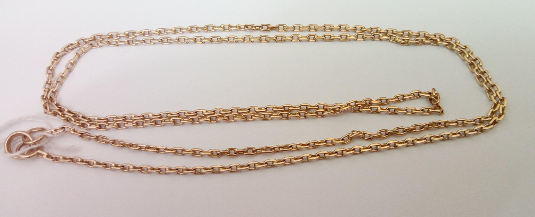 Цепь из красного золота с плетением Якорное (32603467) 1