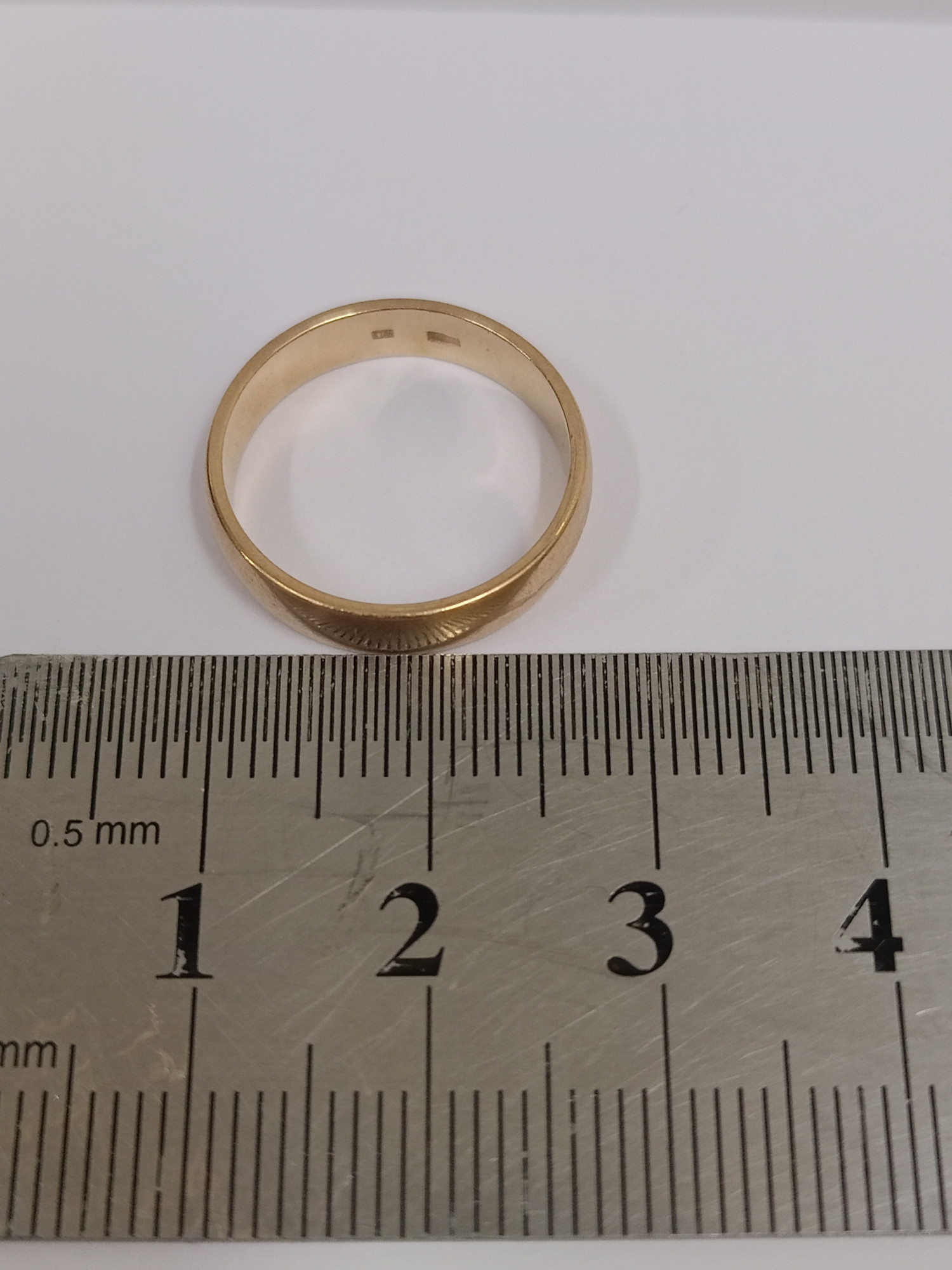 Обручальное кольцо из красного золота (33421425) 4