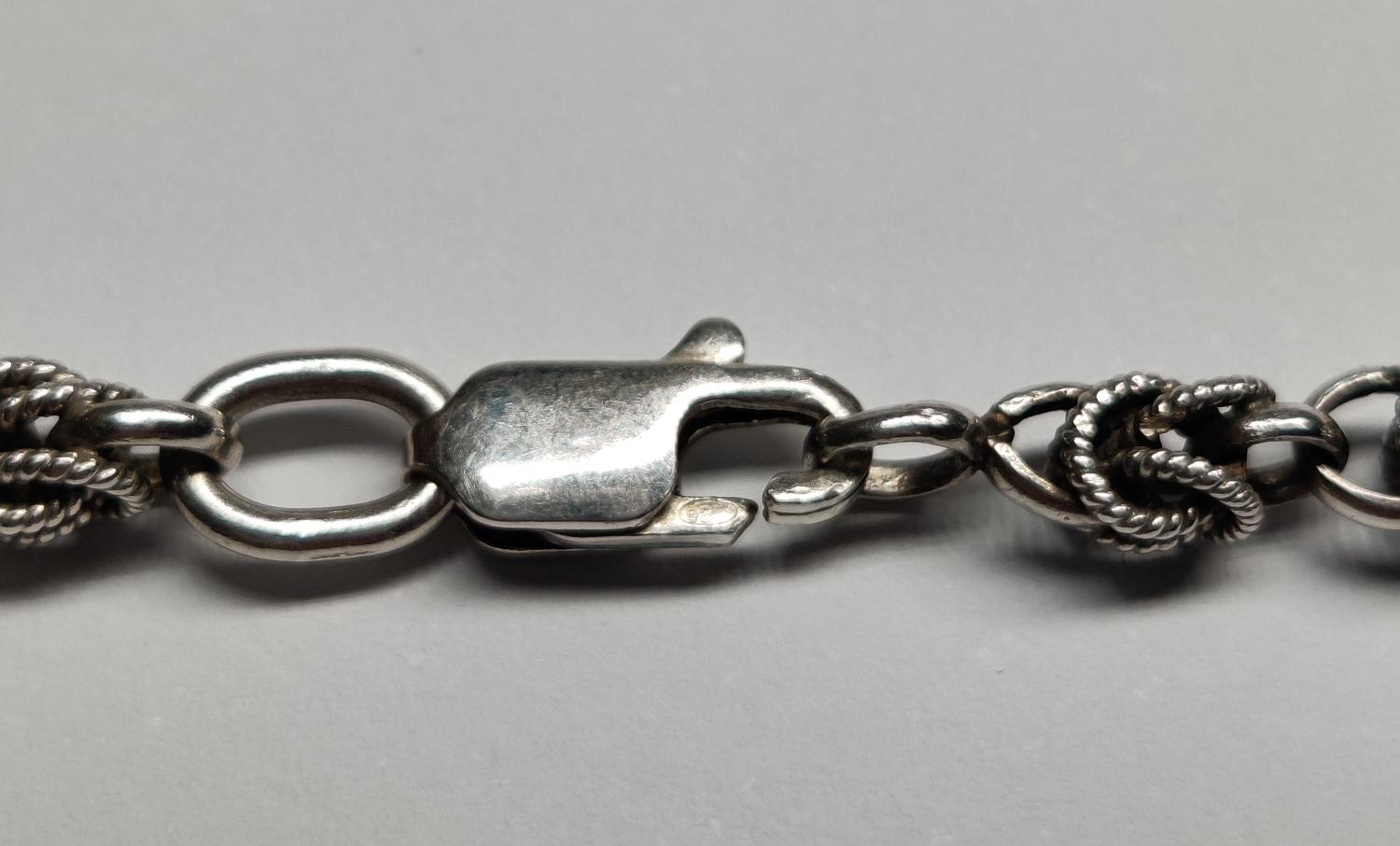 Серебряная цепь с плетением Кордовое (335825974) 3