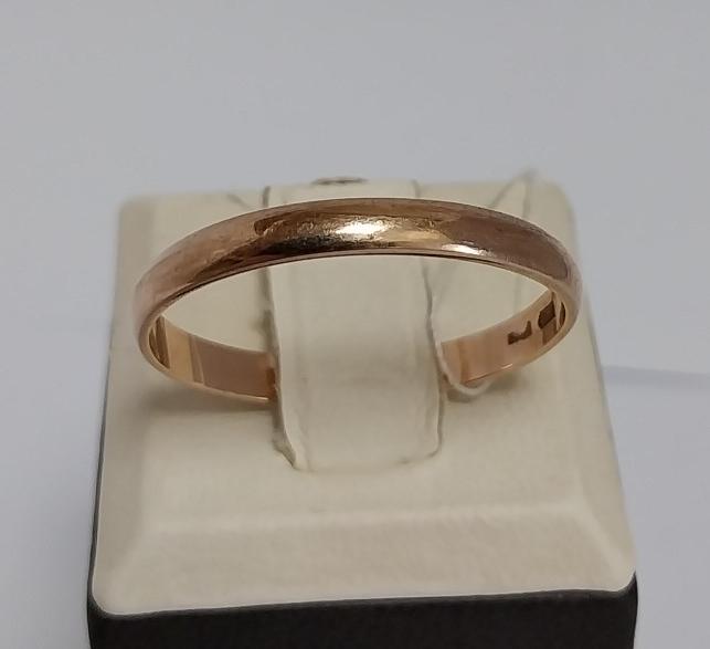 Обручальное кольцо из красного золота (33914930) 0