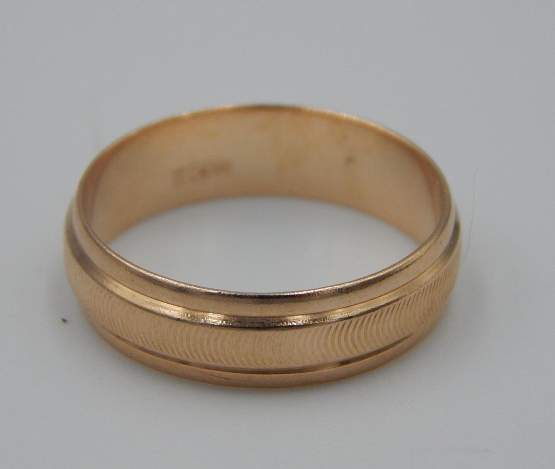 Обручальное кольцо из красного золота (30217484) 4