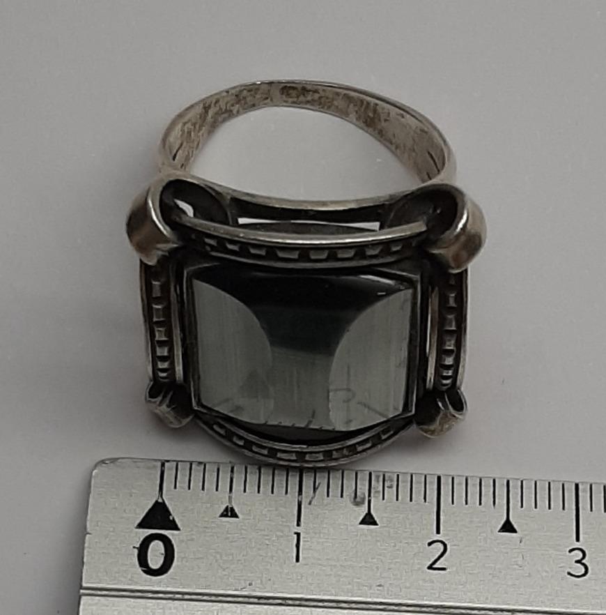 Серебряное кольцо с природным самоцветом (16804156) 2