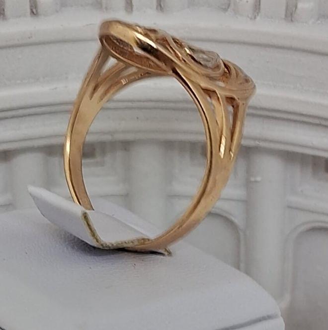 Кольцо из красного и белого золота (32297595) 2
