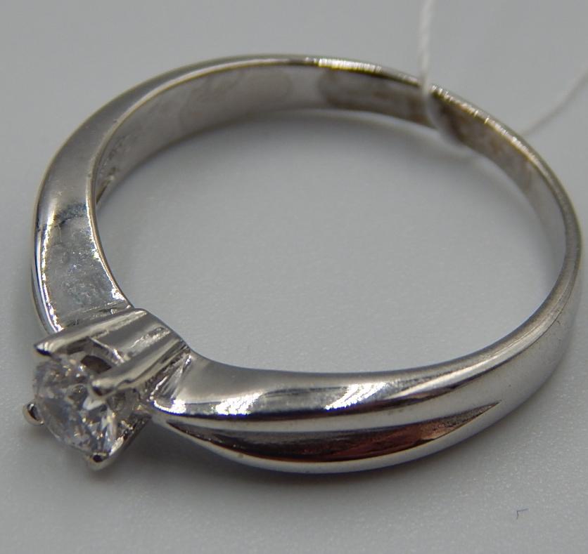 Серебряное кольцо с цирконием (31292919) 2