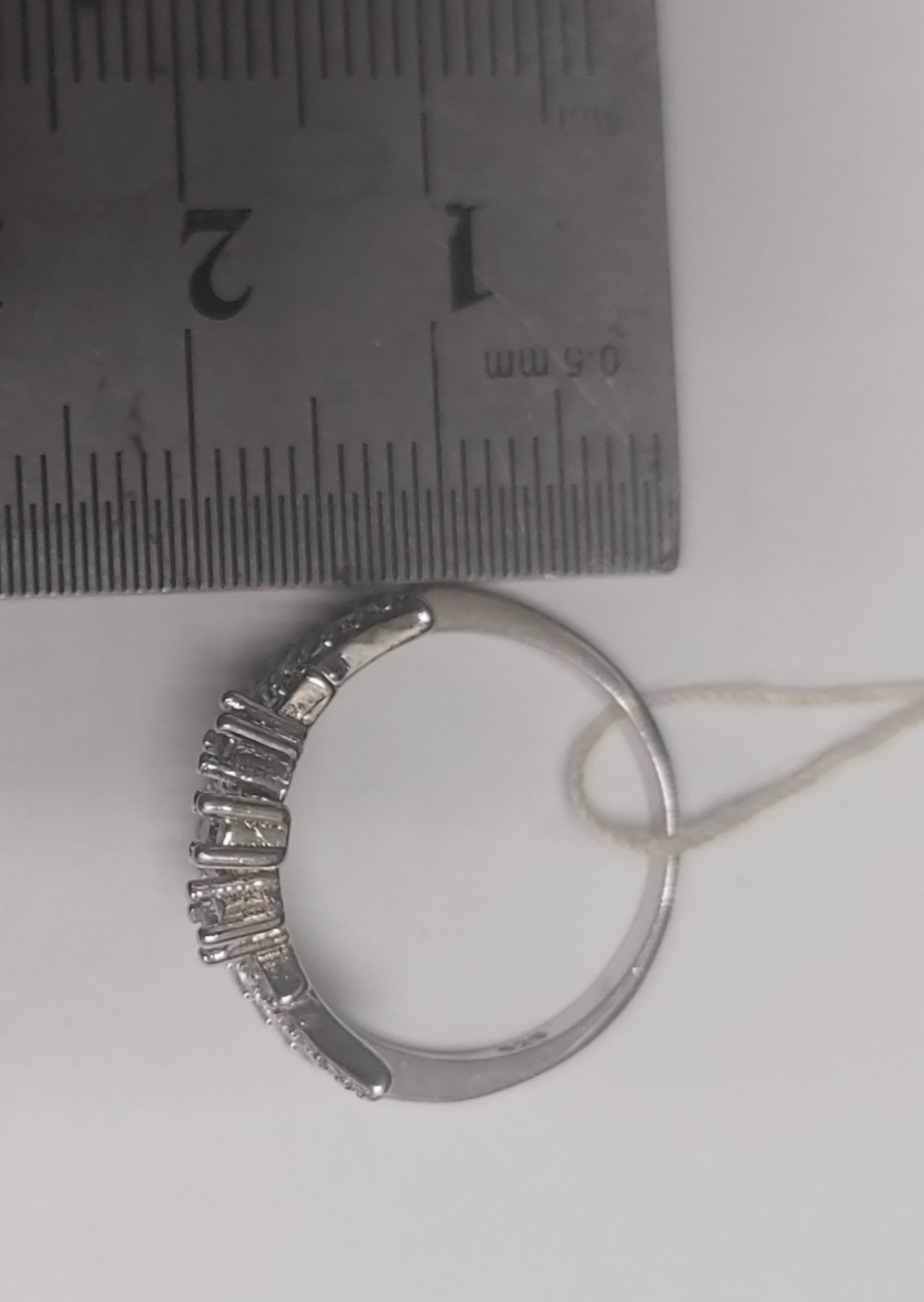 Серебряное кольцо с цирконием (29314092) 3