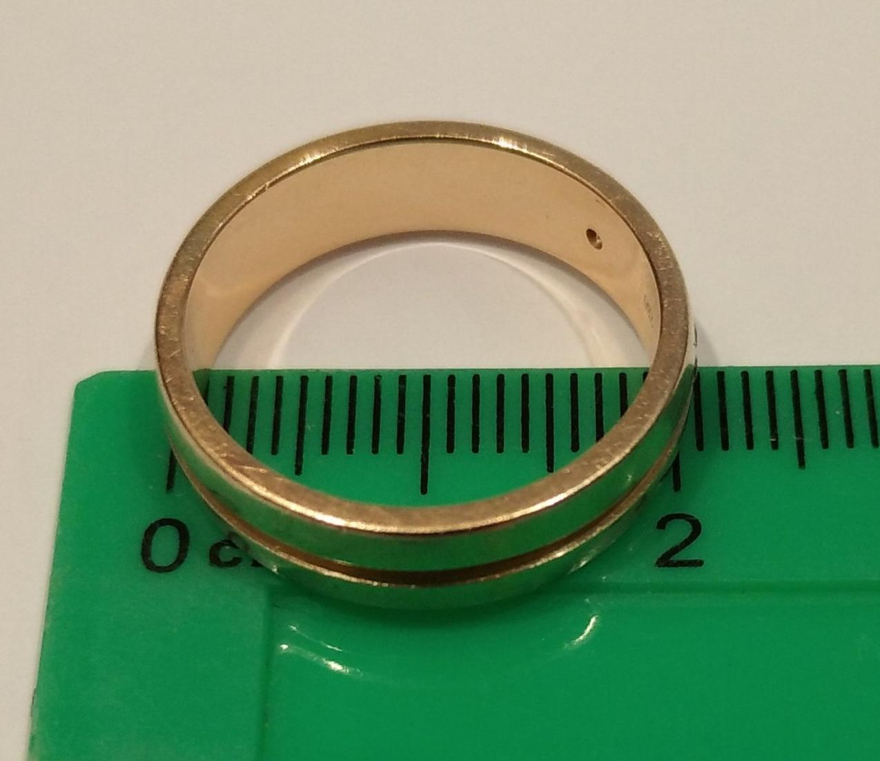 Кольцо из красного золота с цирконием (32716107) 4