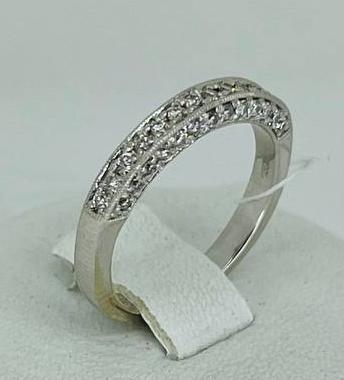 Кольцо из белого золота с бриллиантом (-ми) (32092734) 0