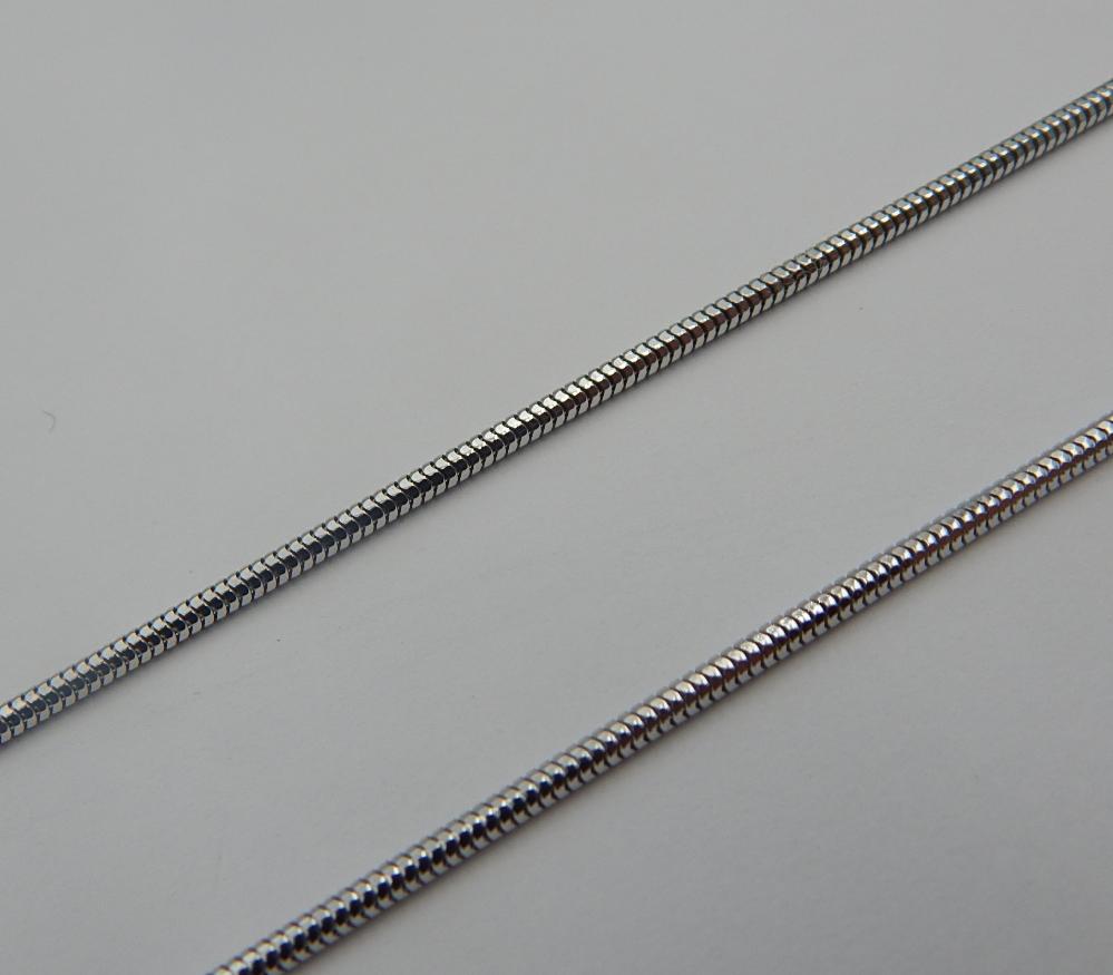 Серебряная цепь с плетением Снейк (31986971) 0