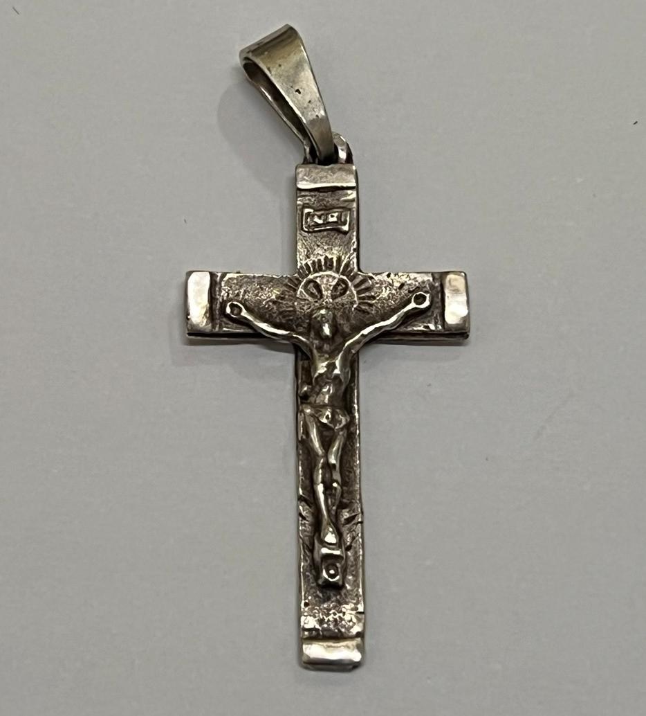 Срібний підвіс-хрест (32894556) 0