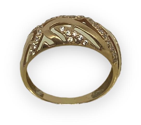 Кольцо из красного золота с цирконием (29267658) 1