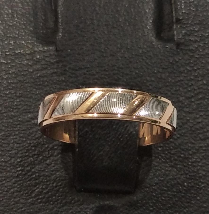 Обручальное кольцо из красного и белого золота (33798885) [ 0