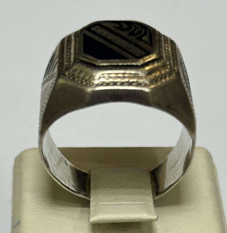 Серебряный перстень с эмалью (33694919)  4