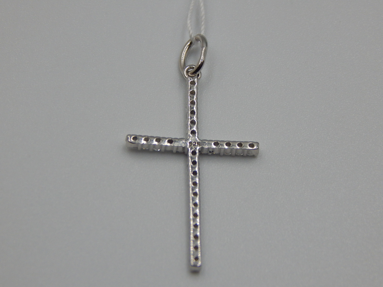 Срібний підвіс-хрест із цирконієм (31761116) 1