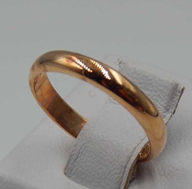 Обручальное кольцо из красного золота (32060766) 2